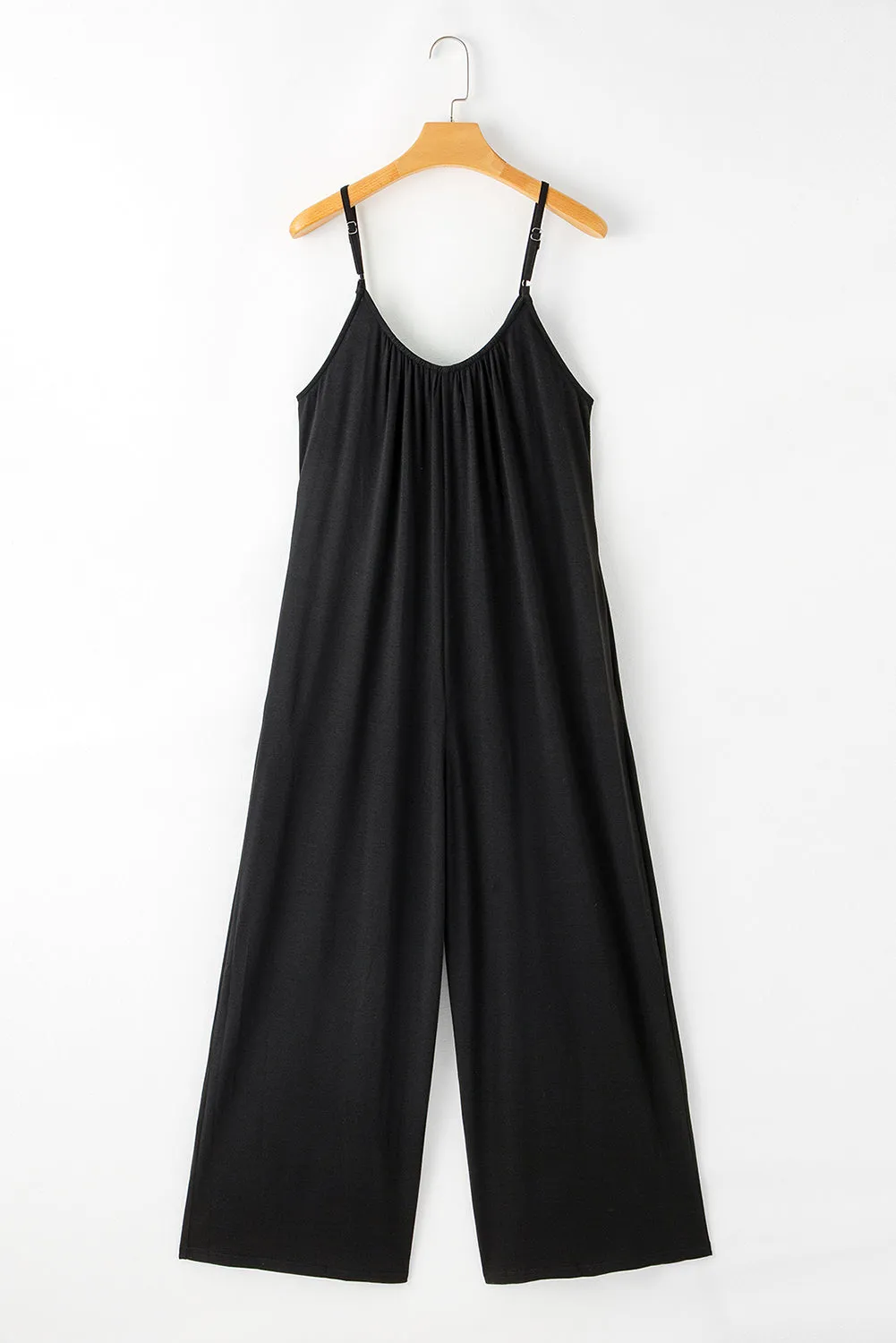 Adjustable Knotted Wide Leg Jumpsuit