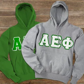 Alpha Epsilon Phi Hooded Sweatshirt, 2-Pack Bundle Deal - TWILL