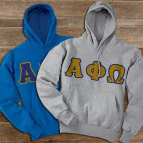 Alpha Phi Omega Hooded Sweatshirt, 2-Pack Bundle Deal - TWILL