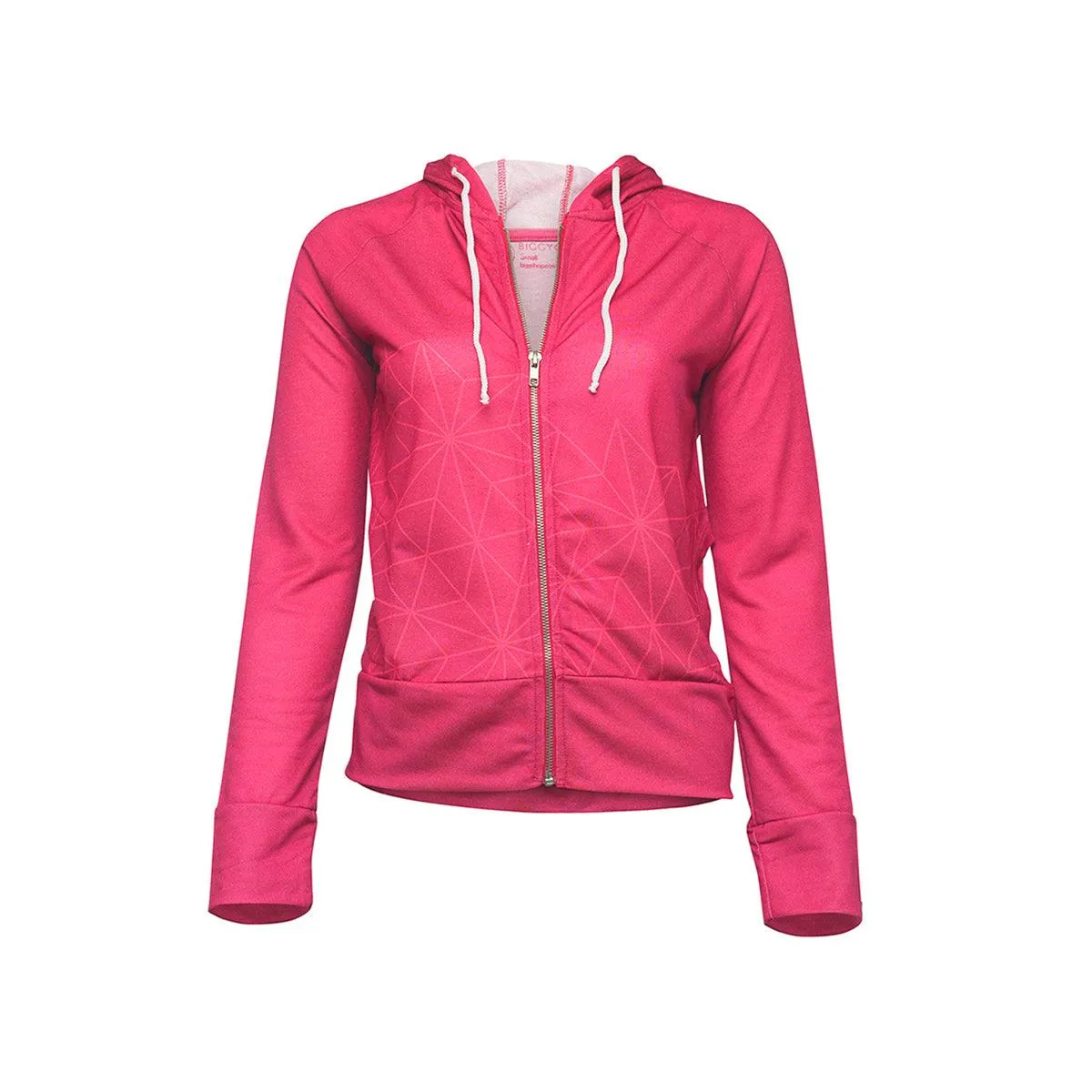 BiggYoga Aura Hoodies, Zipped, Pink, Yoga Collection, Long Sleeve,