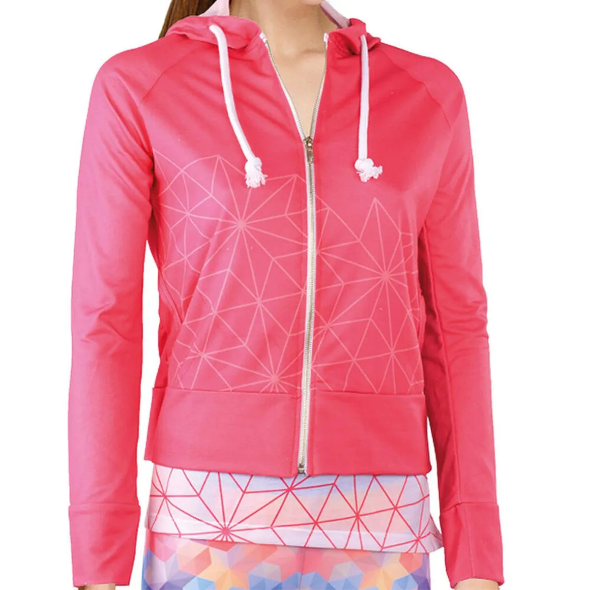 BiggYoga Aura Hoodies, Zipped, Pink, Yoga Collection, Long Sleeve,