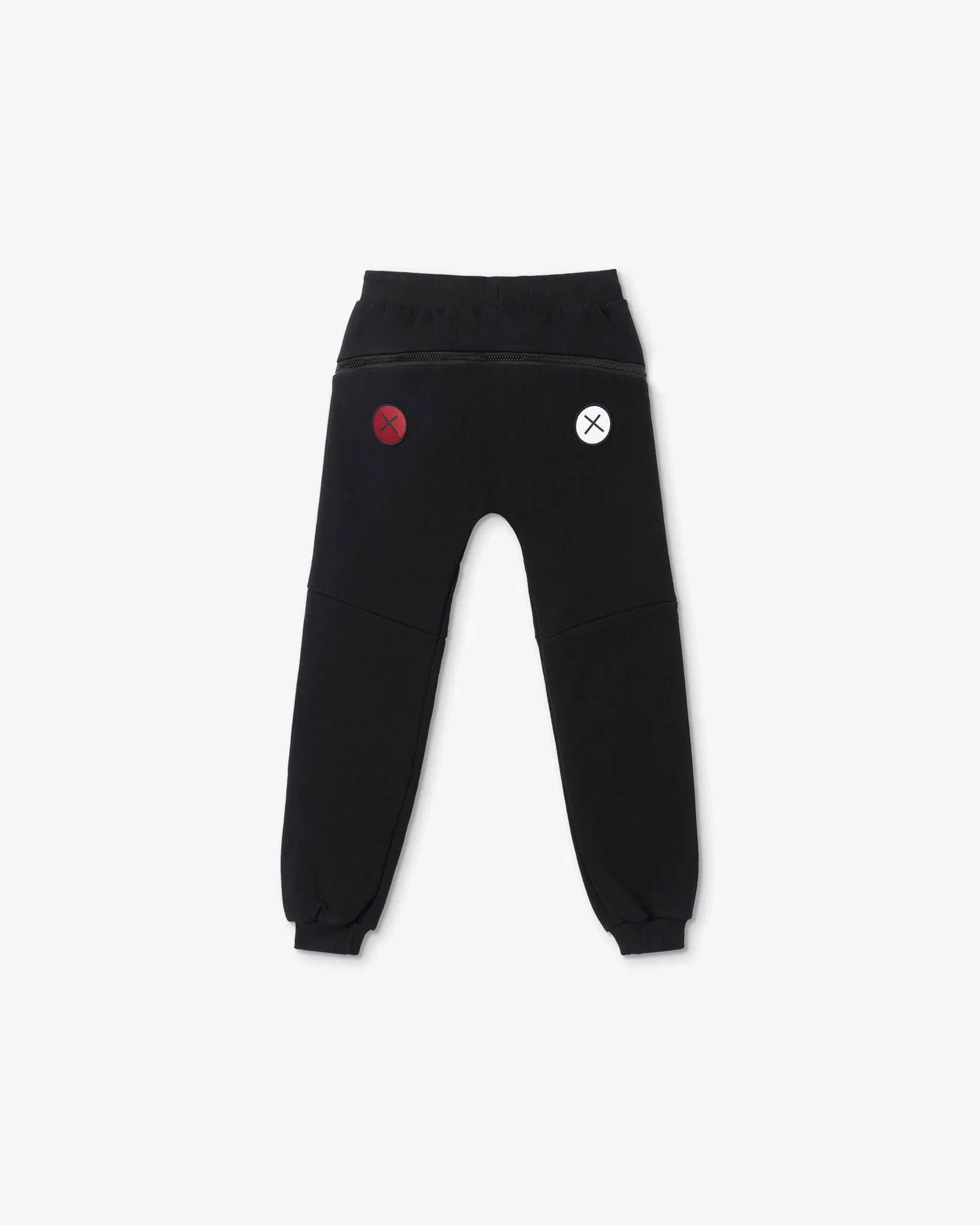 BLACK JOGGER PANTS WITH LOGO