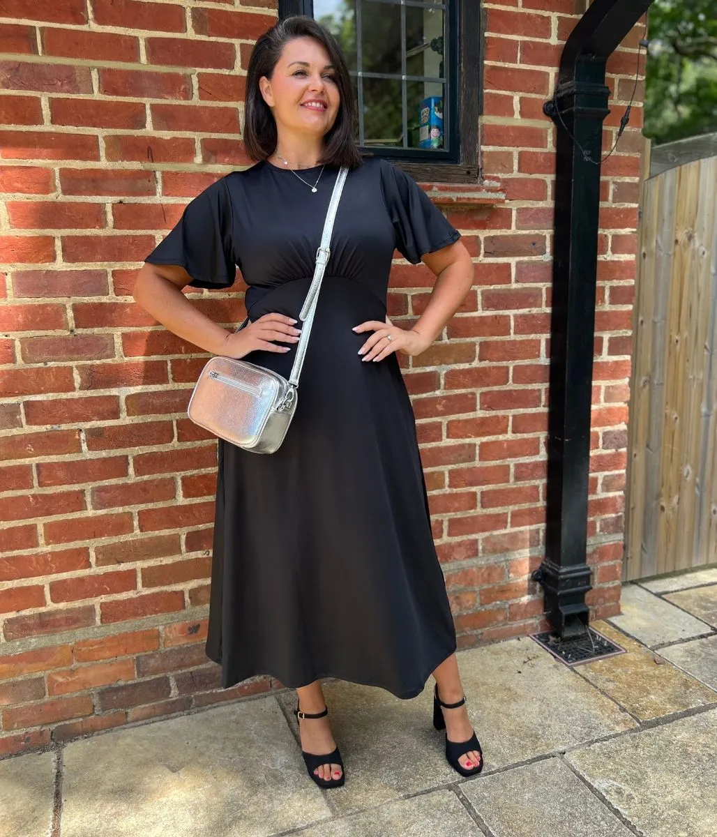 Black Kate Midi Dress