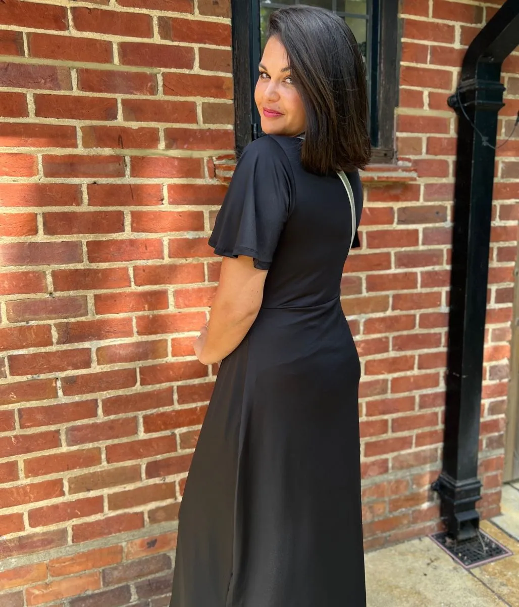 Black Kate Midi Dress