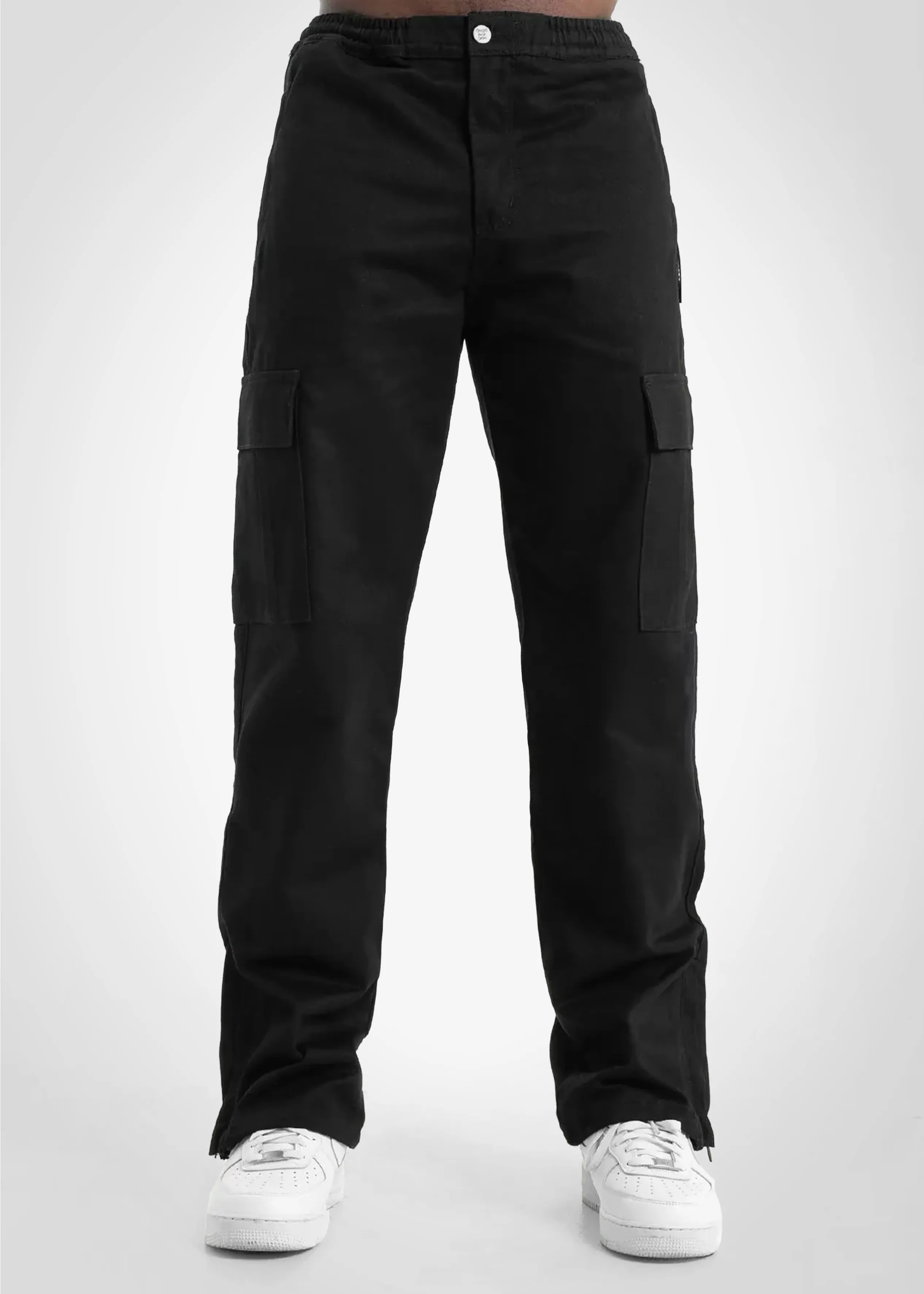 Cargo Pants Straight Leg - Black