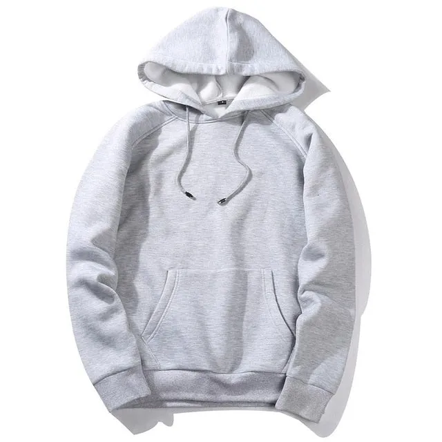 Casual Hip-hop Style Men's Sweatshirts With Hood For Spring Autumn