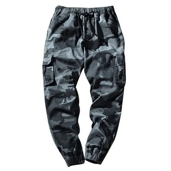 Casual Men's Camouflage Cargo Trousers With Pockets