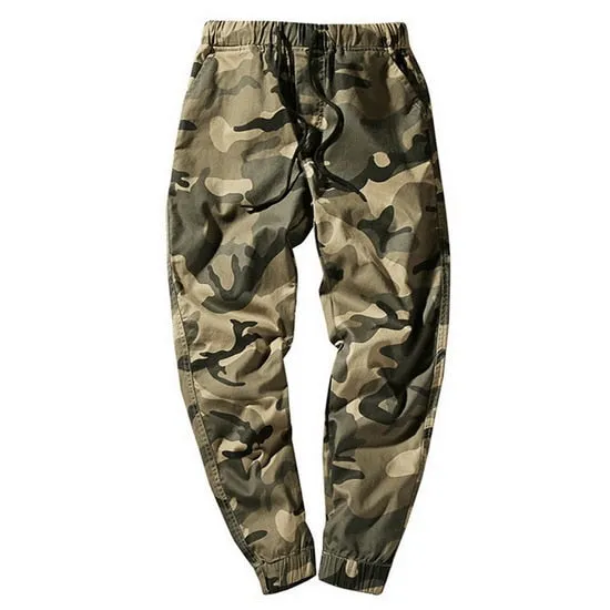 Casual Men's Camouflage Cargo Trousers With Pockets