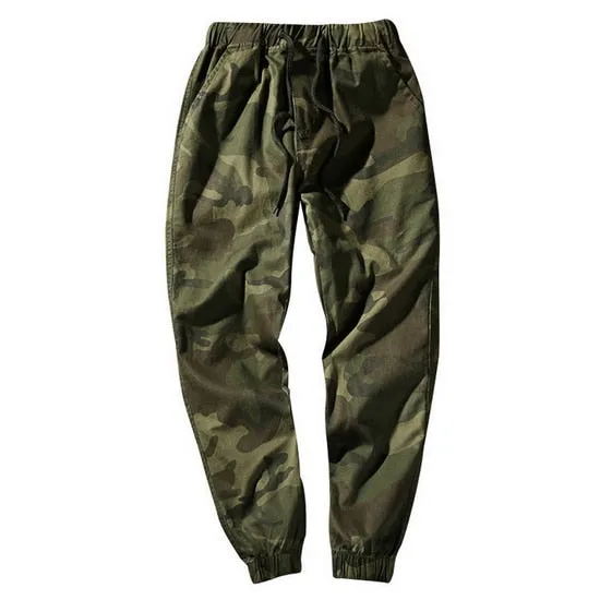 Casual Men's Camouflage Cargo Trousers With Pockets