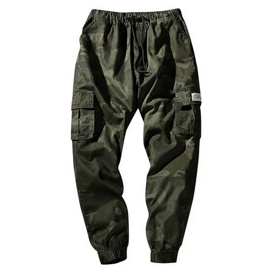 Casual Men's Camouflage Cargo Trousers With Pockets