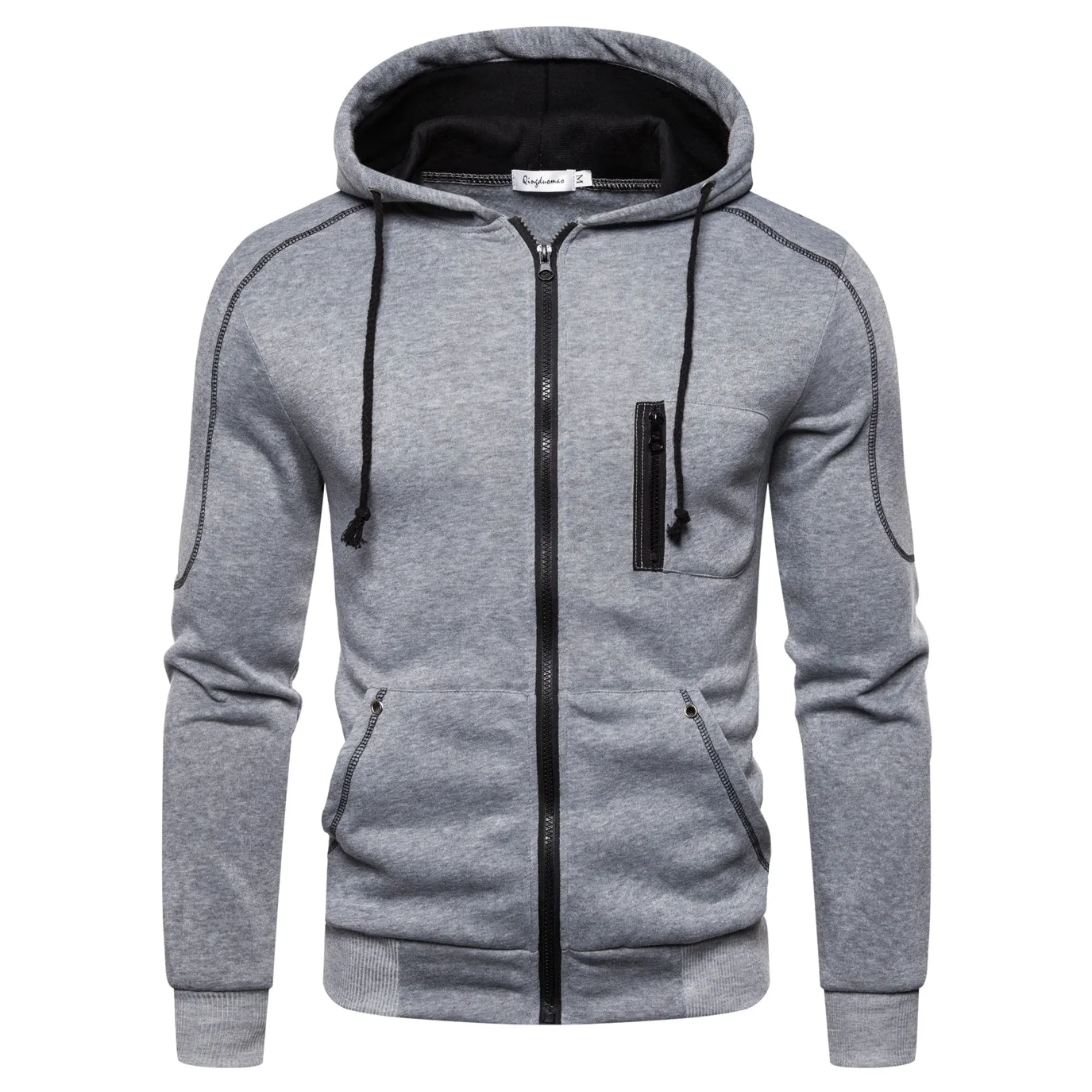 Casual Sports Design Spring And Autumn Winter Long-Sleeved Cardigan Hooded Men'S Hoodie