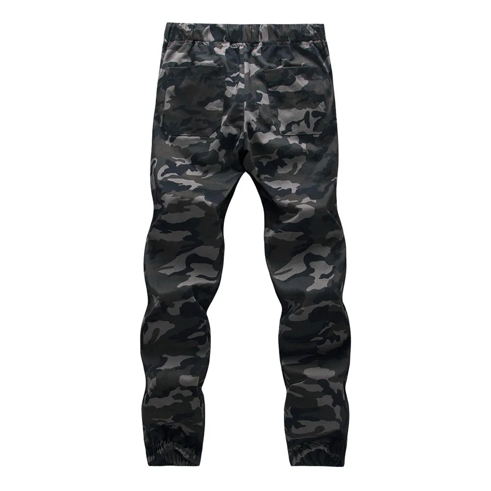 Cotton Mens Jogger Autumn Pencil Harem Pants Men Camouflage Military Loose Comfortable Cargo Trousers Camo