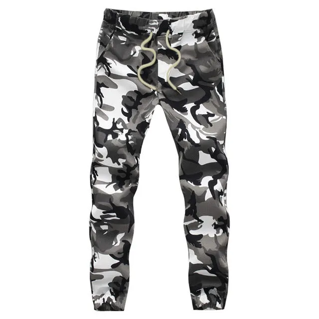 Cotton Mens Jogger Autumn Pencil Harem Pants Men Camouflage Military Loose Comfortable Cargo Trousers Camo