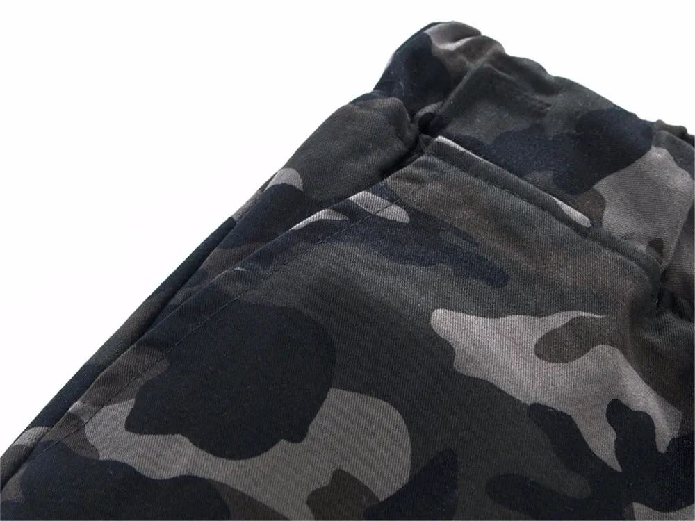 Cotton Mens Jogger Autumn Pencil Harem Pants Men Camouflage Military Loose Comfortable Cargo Trousers Camo