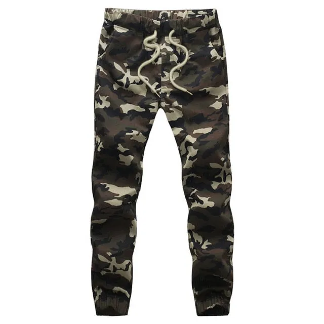 Cotton Mens Jogger Autumn Pencil Harem Pants Men Camouflage Military Loose Comfortable Cargo Trousers Camo