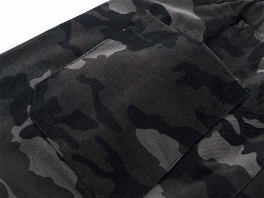 Cotton Mens Jogger Autumn Pencil Harem Pants Men Camouflage Military Loose Comfortable Cargo Trousers Camo