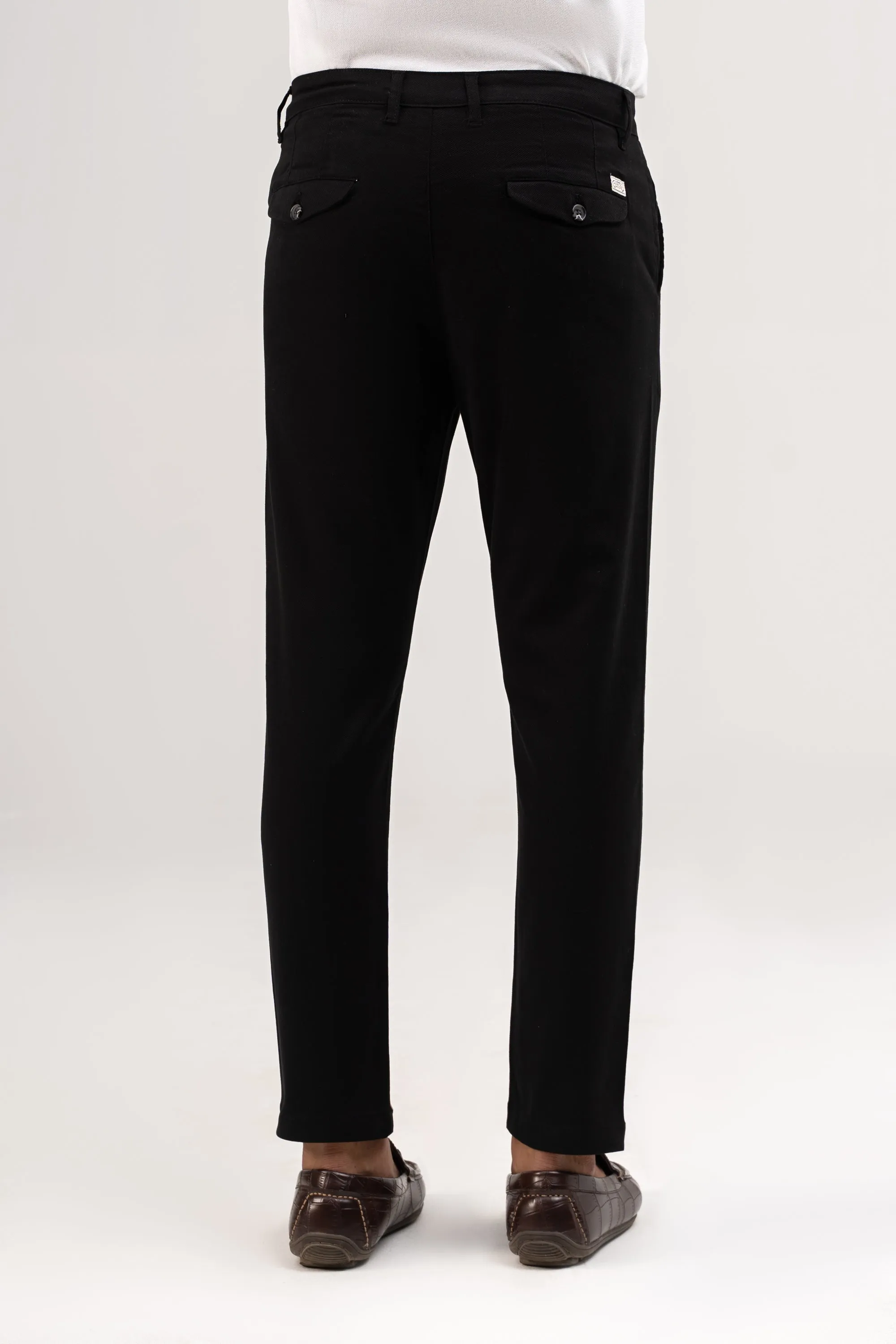 CROSS POCKET DOBBY PANT BLACK