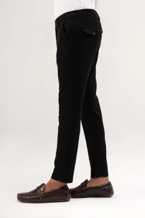 CROSS POCKET DOBBY PANT BLACK