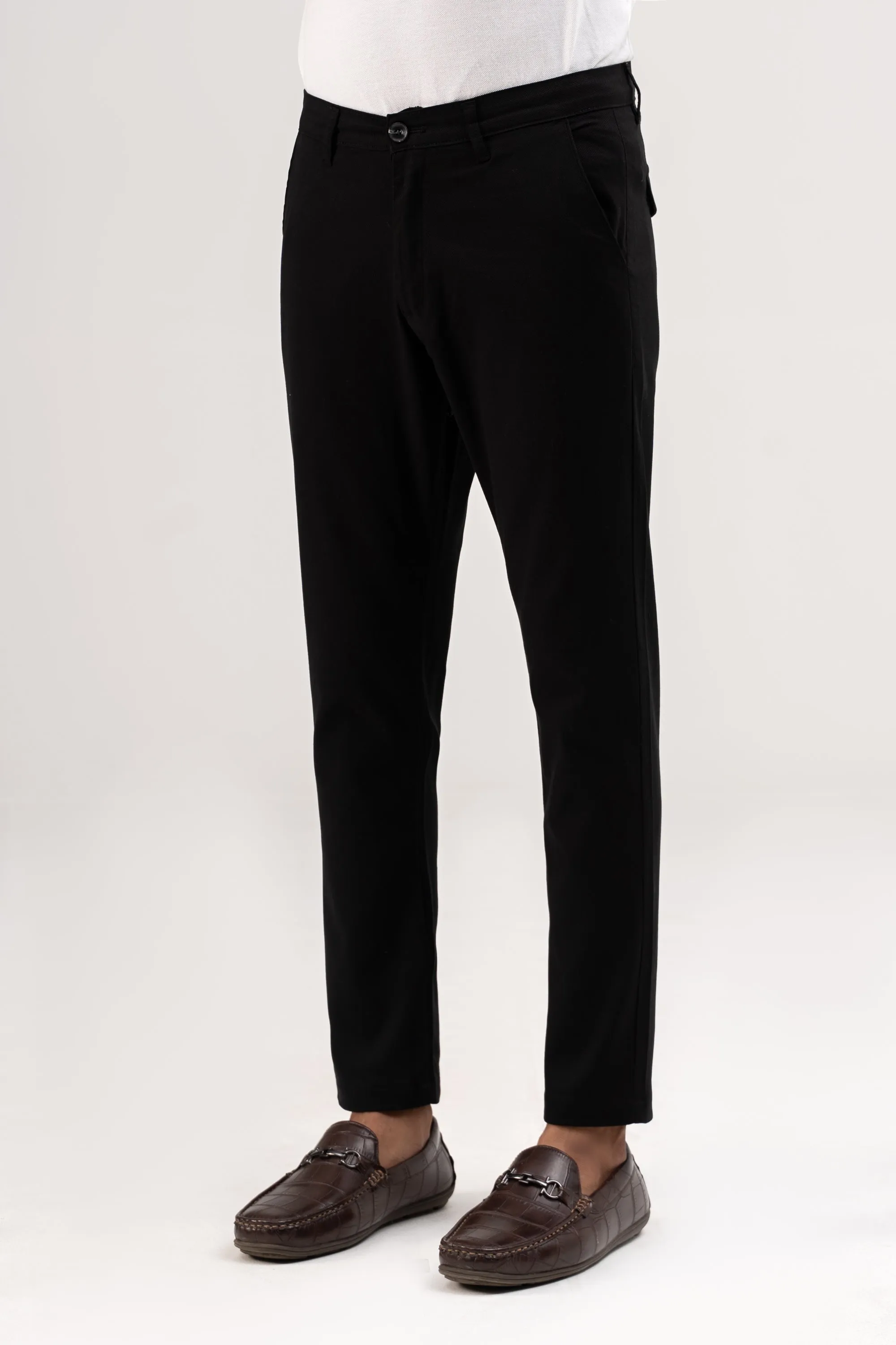 CROSS POCKET DOBBY PANT BLACK