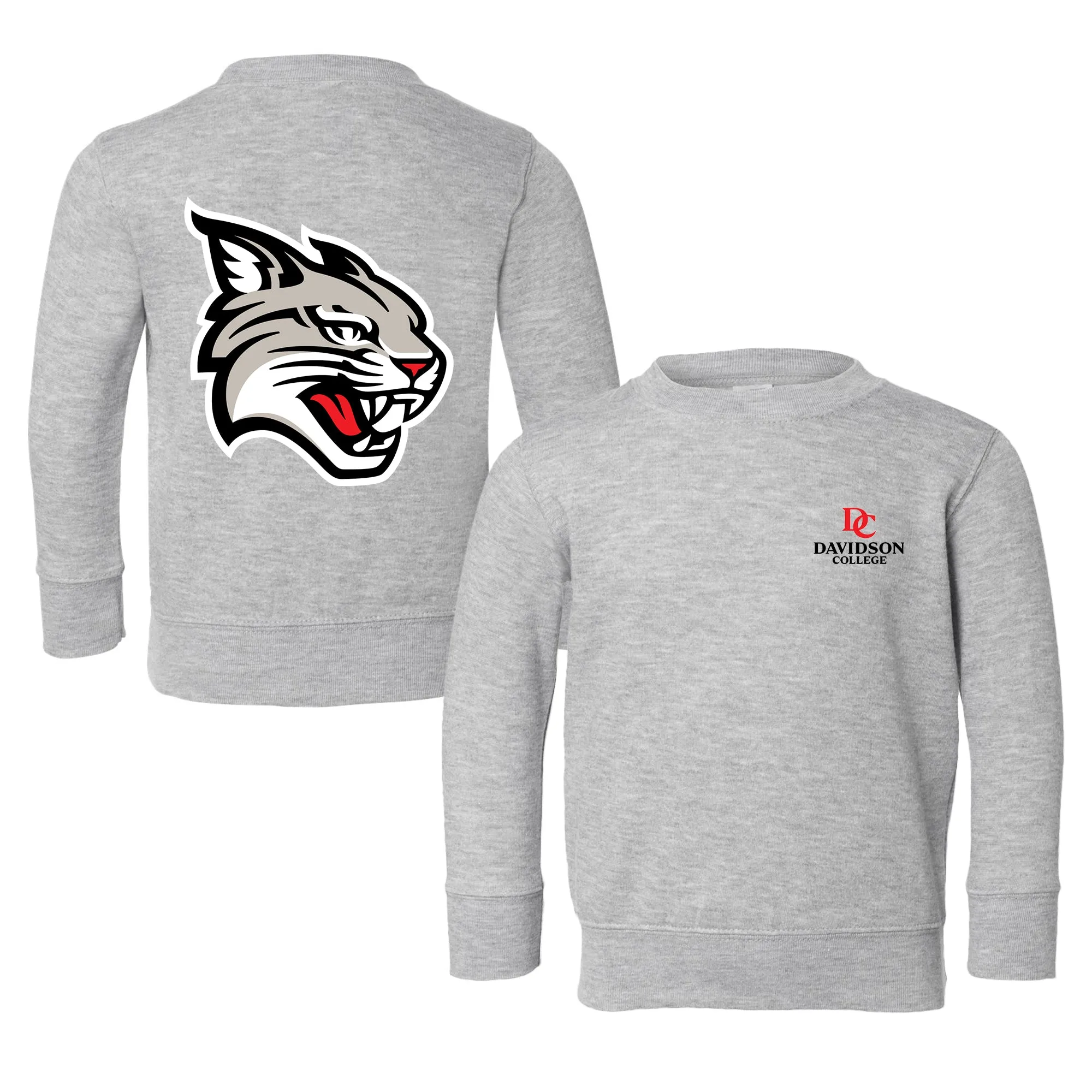 Davidson Wildcats Logo Toddler Crewneck Sweatshirt