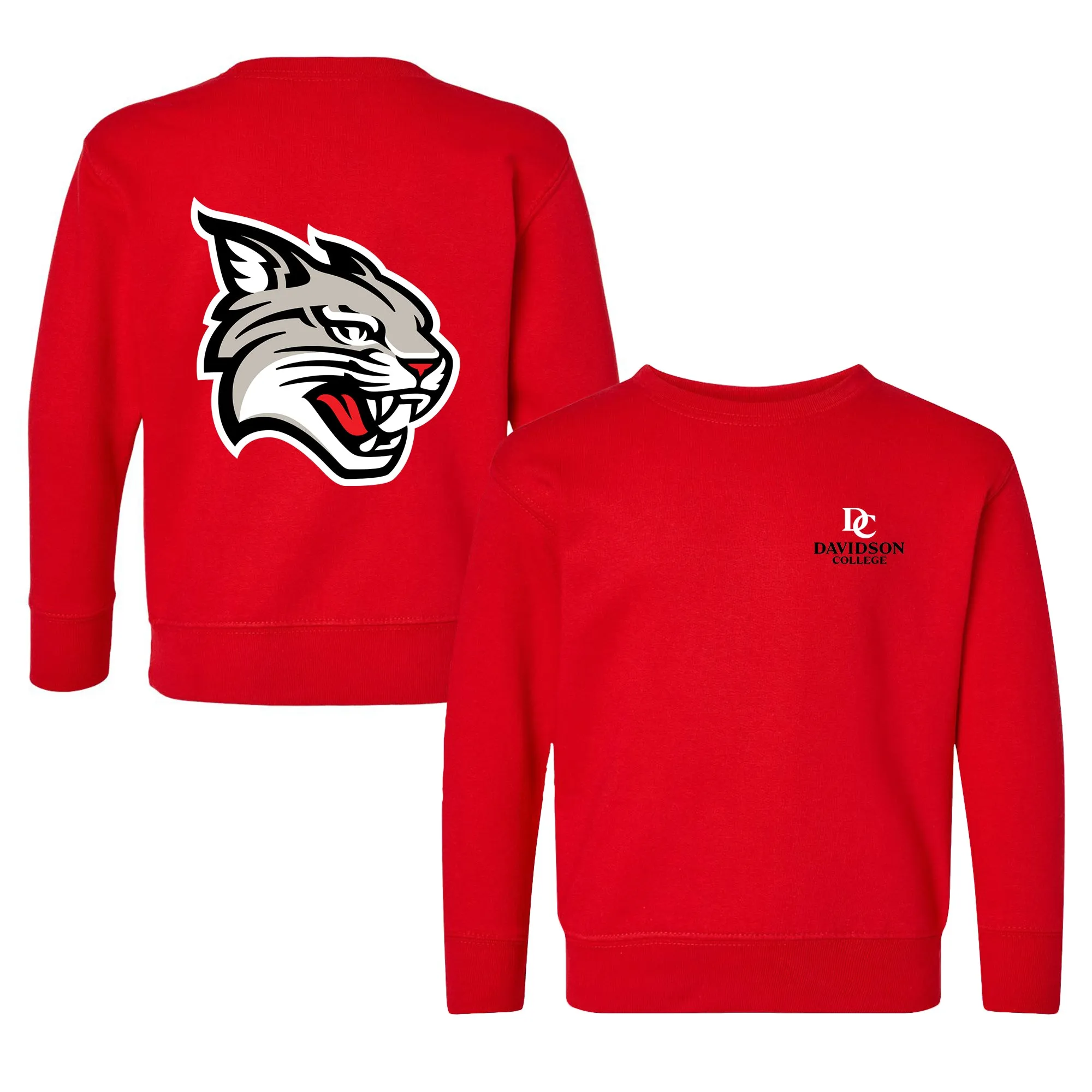 Davidson Wildcats Logo Toddler Crewneck Sweatshirt