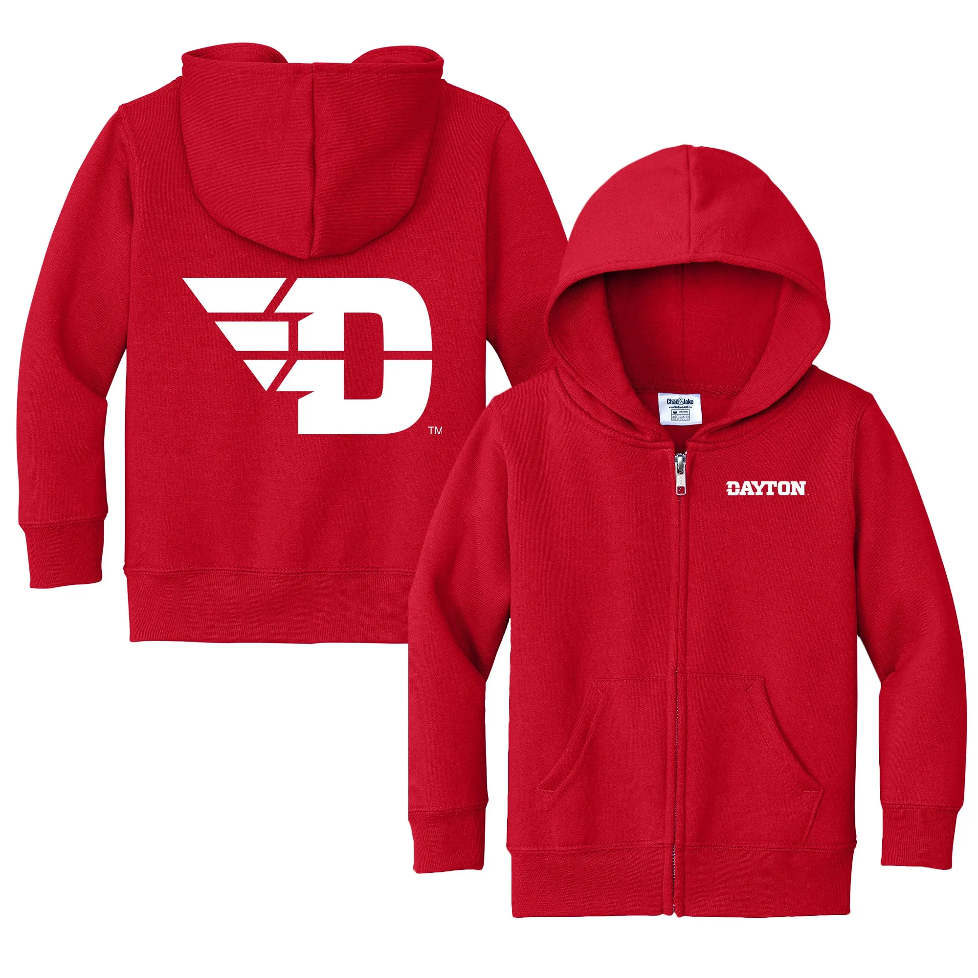 Dayton Flyers Logo Toddler Full-Zip Sweatshirt