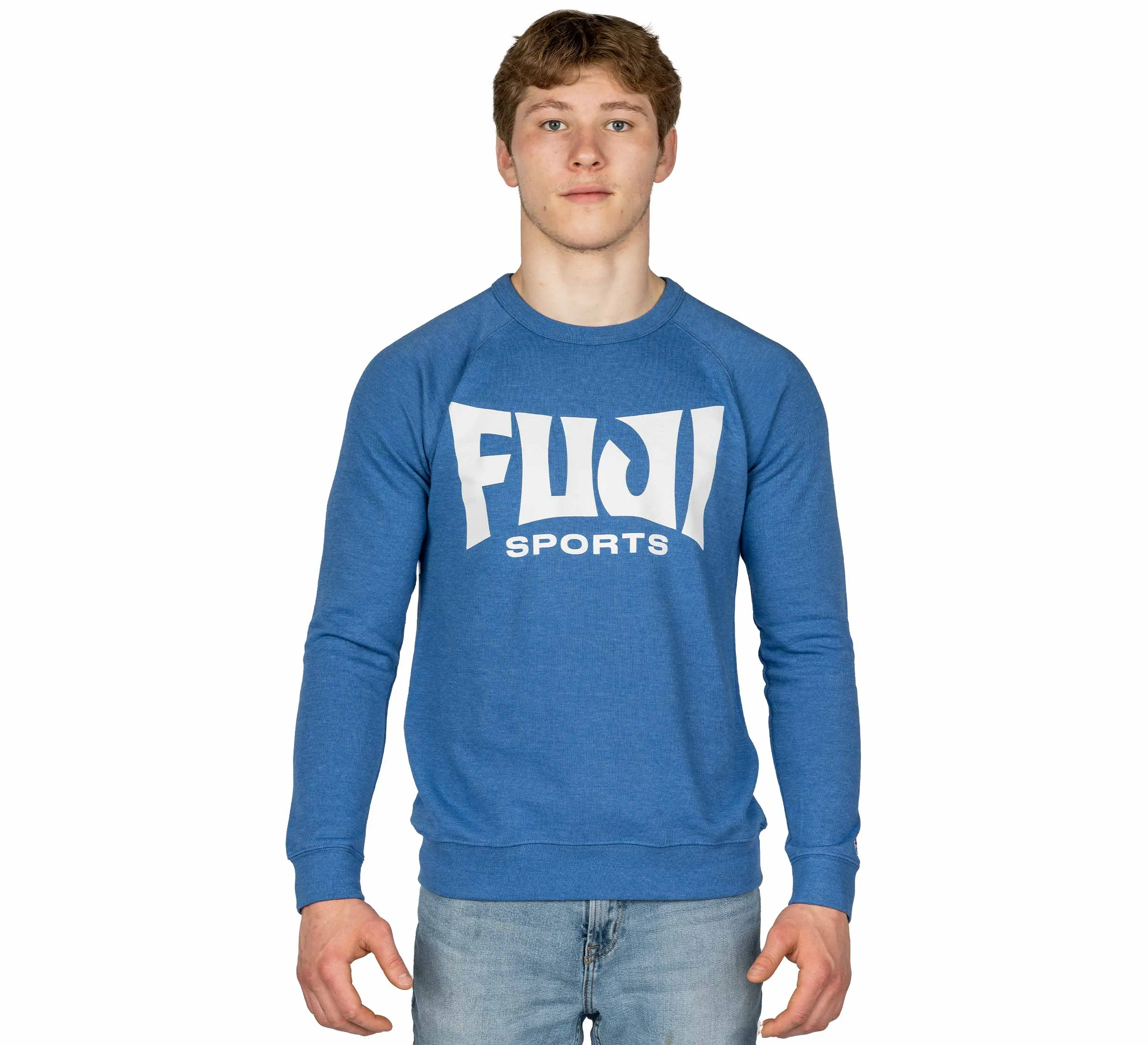 Deluxe Crewneck Men's Sweatshirt Blue