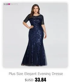 Elegant Plus Size Chiffon Formal Evening Dress