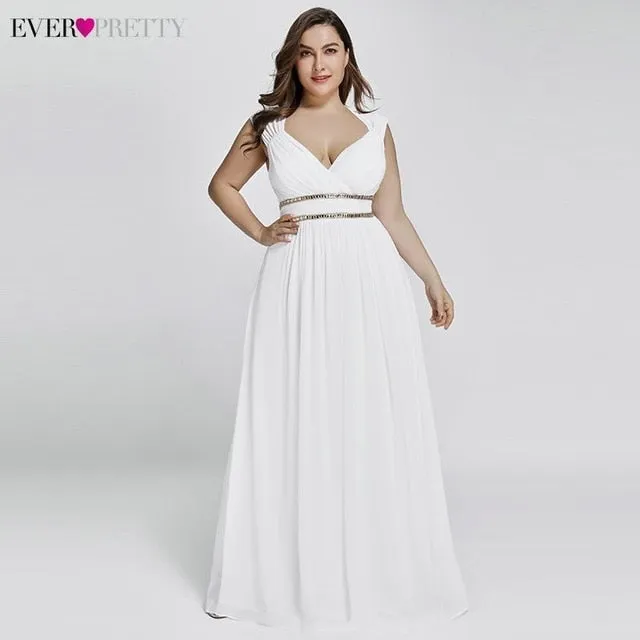 Elegant Plus Size Chiffon Formal Evening Dress