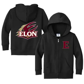 Elon Phoenix Logo Toddler Full-Zip Sweatshirt