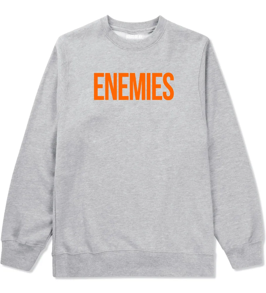 ENEMIES Orange Print Crewneck Sweatshirt