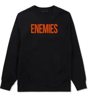 ENEMIES Orange Print Crewneck Sweatshirt