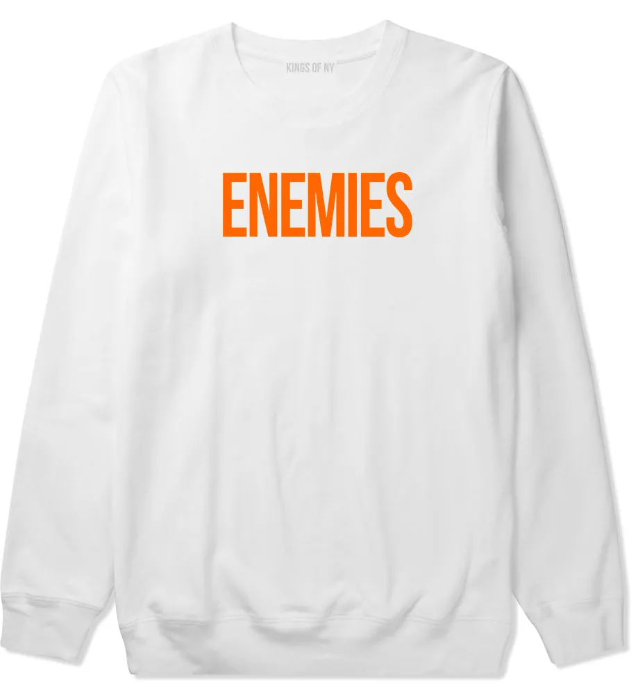 ENEMIES Orange Print Crewneck Sweatshirt