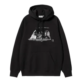 HOODED PEPE FRIENDS SWEAT / CARHARTT WIP / BLACK