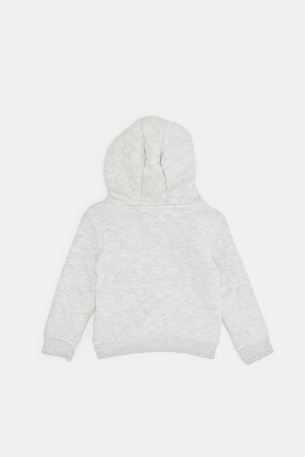 Infant Boys Grey Jacquard Sweatshirt