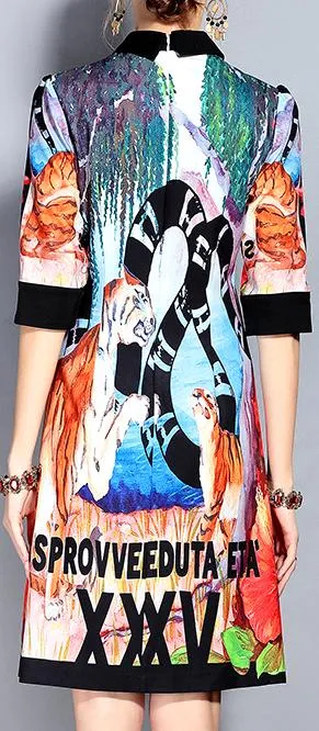 Jungle Print Shift Dress