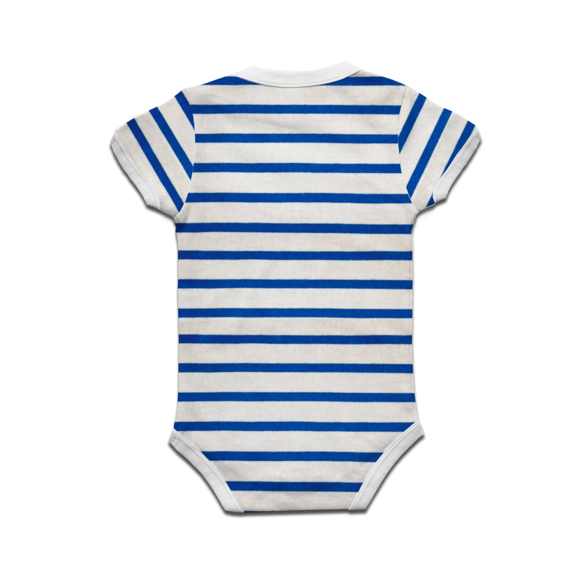 Kidswear By Ruse Face Two Printed Striped infant Romper For Baby