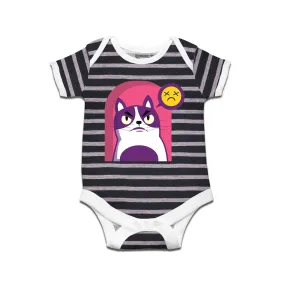 Kidswear By Ruse Face Two Printed Striped infant Romper For Baby