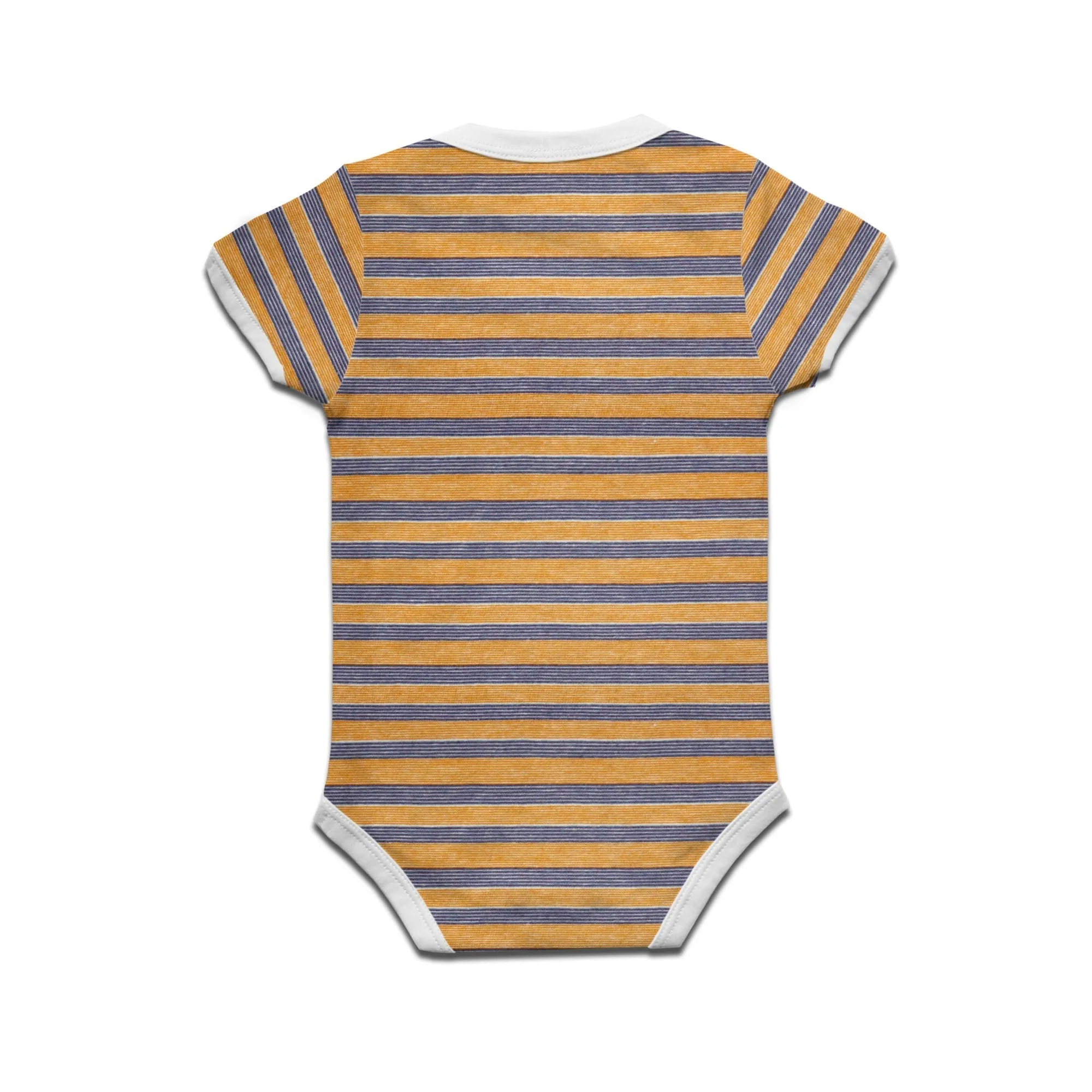 Kidswear By Ruse Face Two Printed Striped infant Romper For Baby