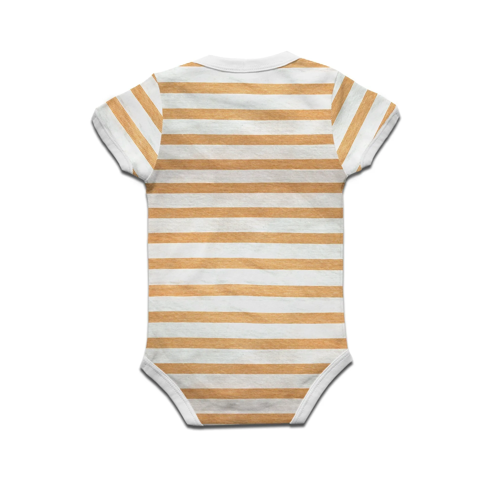 Kidswear By Ruse Face Two Printed Striped infant Romper For Baby