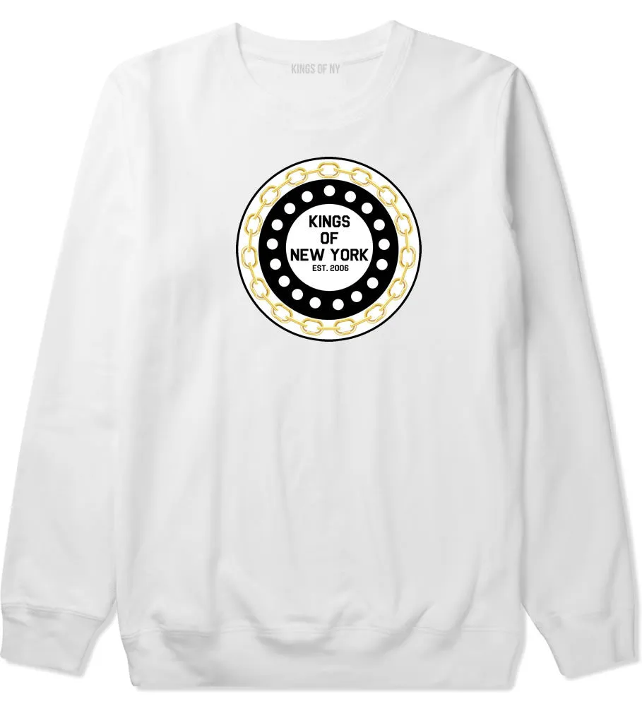 Kings Of NY Chain Logo Boys Kids Crewneck Sweatshirt