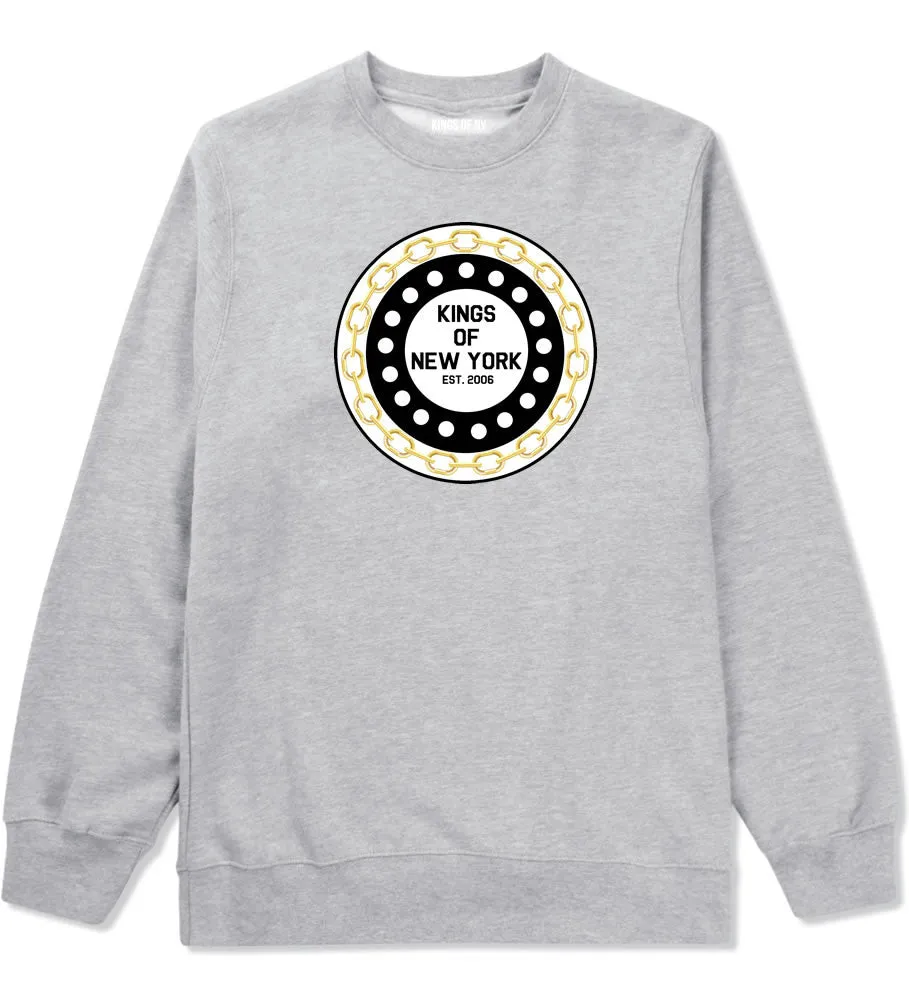 Kings Of NY Chain Logo Boys Kids Crewneck Sweatshirt