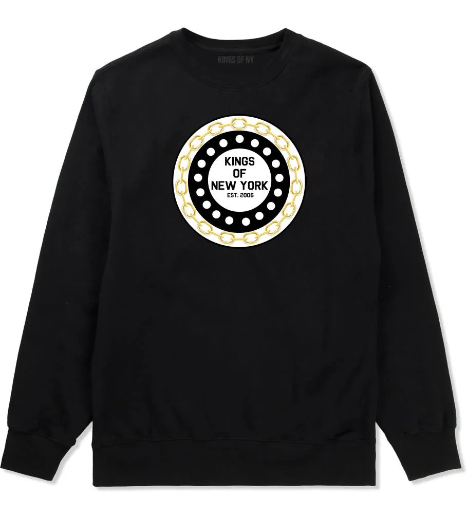 Kings Of NY Chain Logo Boys Kids Crewneck Sweatshirt