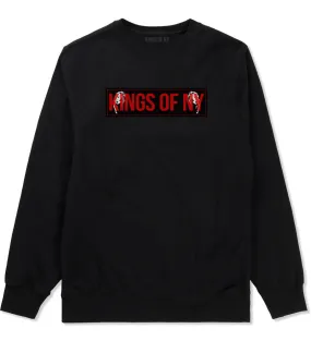 Kings of NY Red Girl Logo Boys Kids Crewneck Sweatshirt