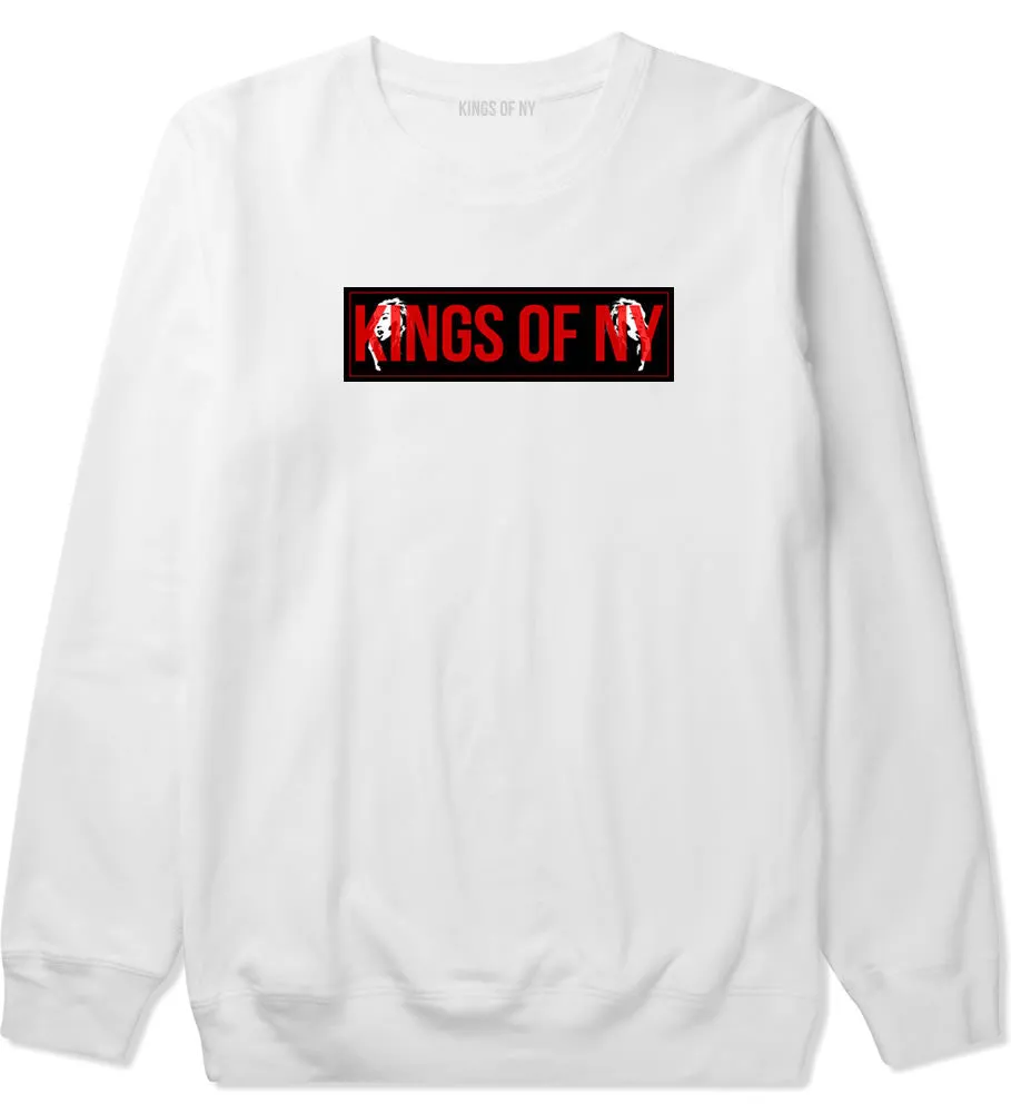 Kings of NY Red Girl Logo Boys Kids Crewneck Sweatshirt