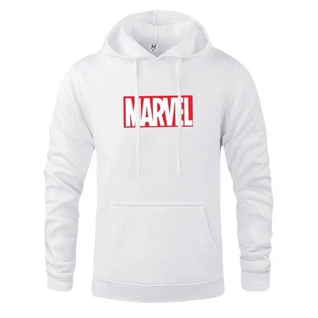 Men High Quality Marvel Letter Printing Hoodies