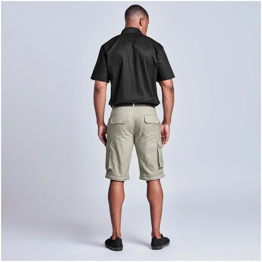 Mens Cargo Zip Off Pants