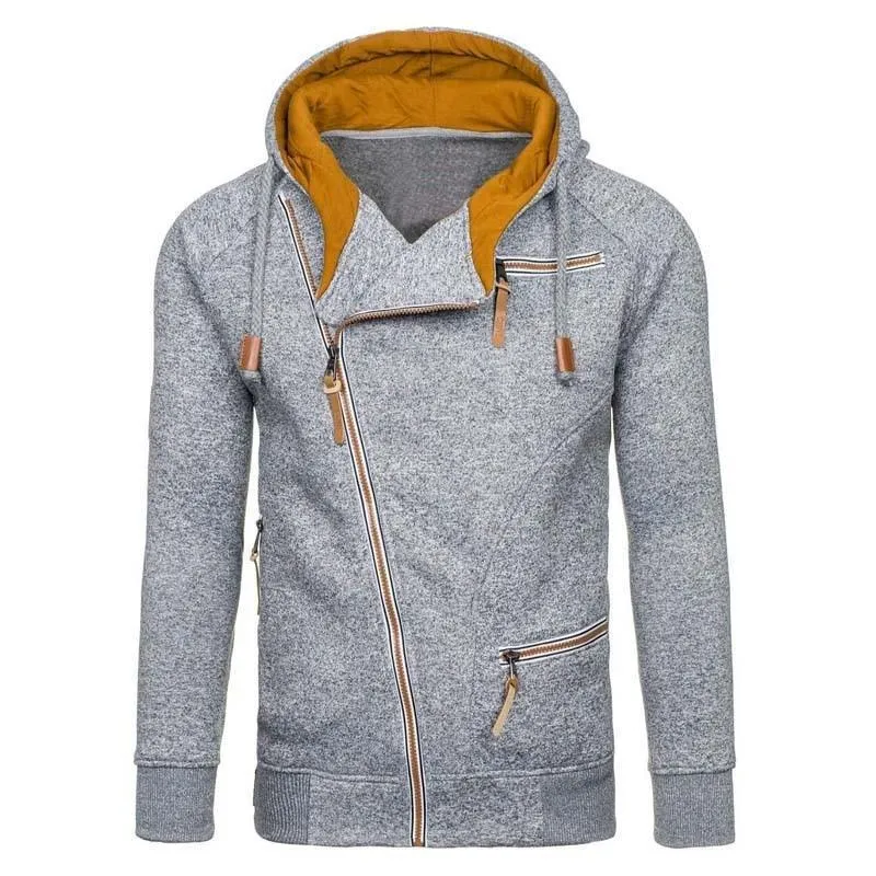 Modern Slim Zipper Hoodies Sweatshirts/ Hooded Mens Streetwear