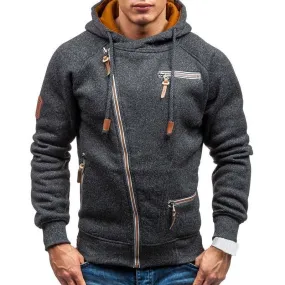 Modern Slim Zipper Hoodies Sweatshirts/ Hooded Mens Streetwear