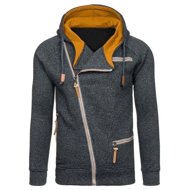 Modern Slim Zipper Hoodies Sweatshirts/ Hooded Mens Streetwear